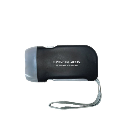 2 LED Hand Press Flashlight